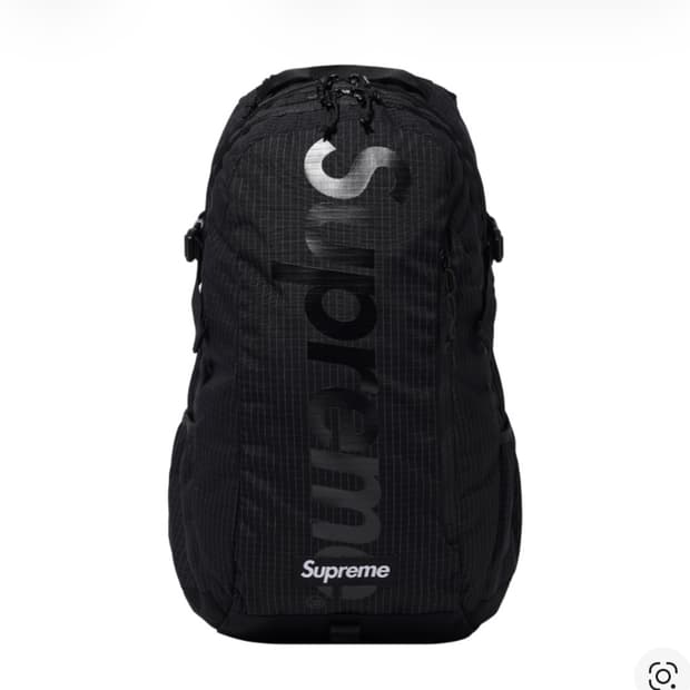 슈프림 백팩 블랙 - 24SS