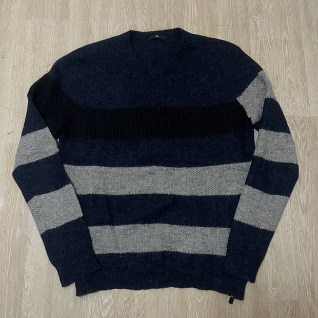 한섬 시스템 알파카 모헤어 스트라이프 니트 XL/105 