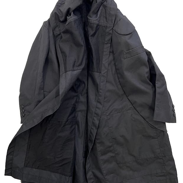 꼼데가르송 숄 코트