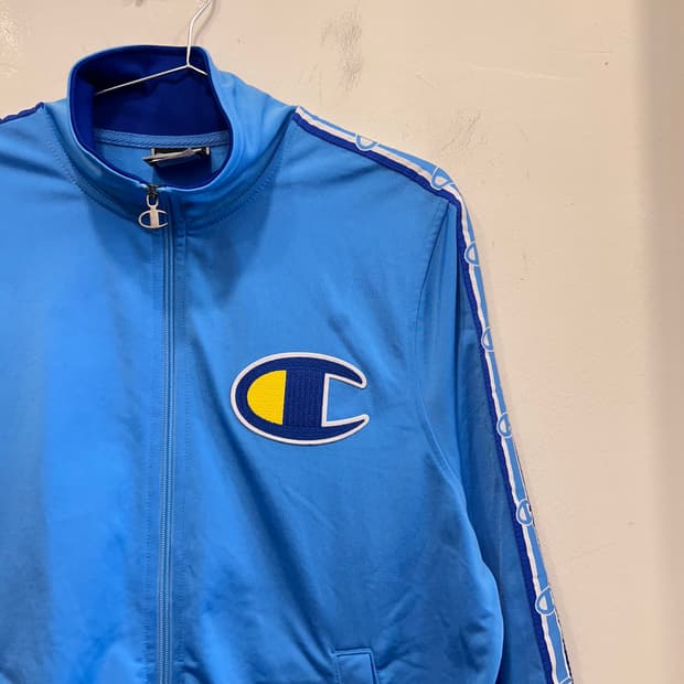 챔피온 올드스쿨 빅로고 글로시 트랙라인 저지