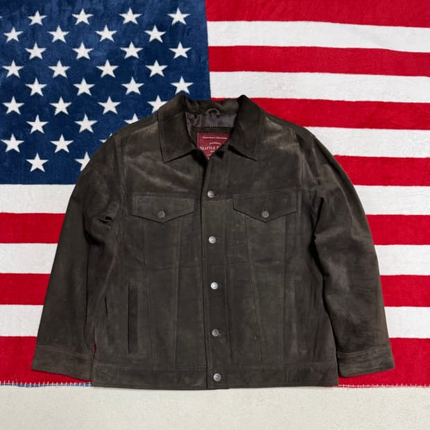 에디바우어 스웨이드 레더 자켓 Eddie Bauer [L] 