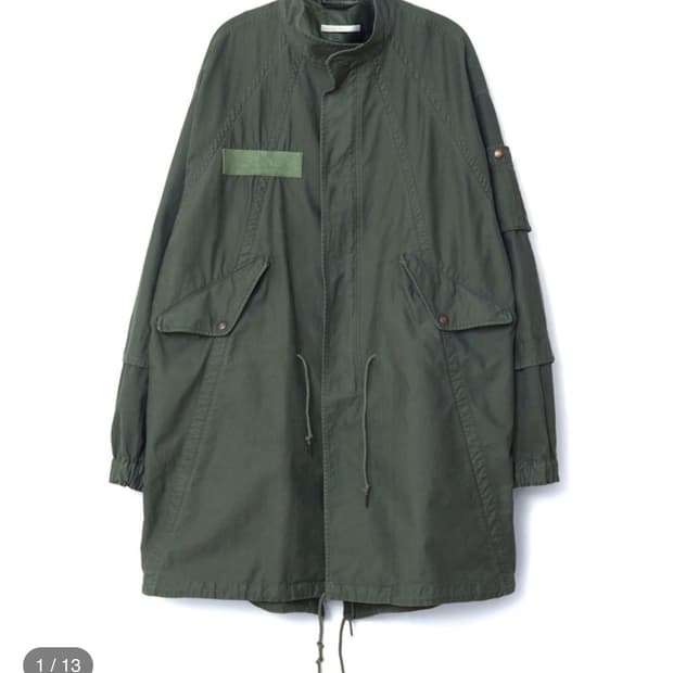 Amaiyuutsu Split Fishtail Parka_Khaki