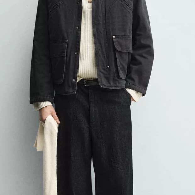 자라 플프맛 워싱 포켓 릴렉스핏 자켓