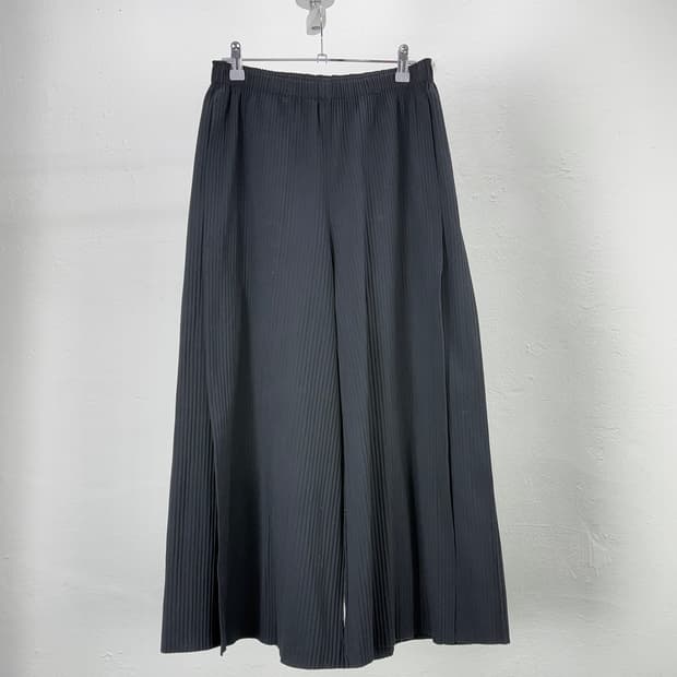 미 이세이 미야케 플리세 벤타 블랙 플리츠 팬츠