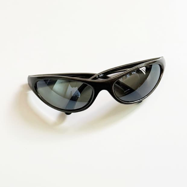 90s SOLFLEX 딥그린 래핑 스포티 빈티지 선글라스