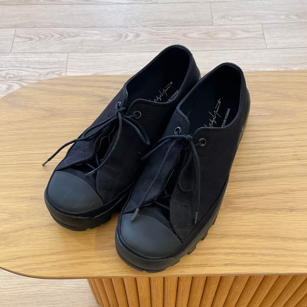 요지야마모토 뿌르옴므 cambus fly front low cut