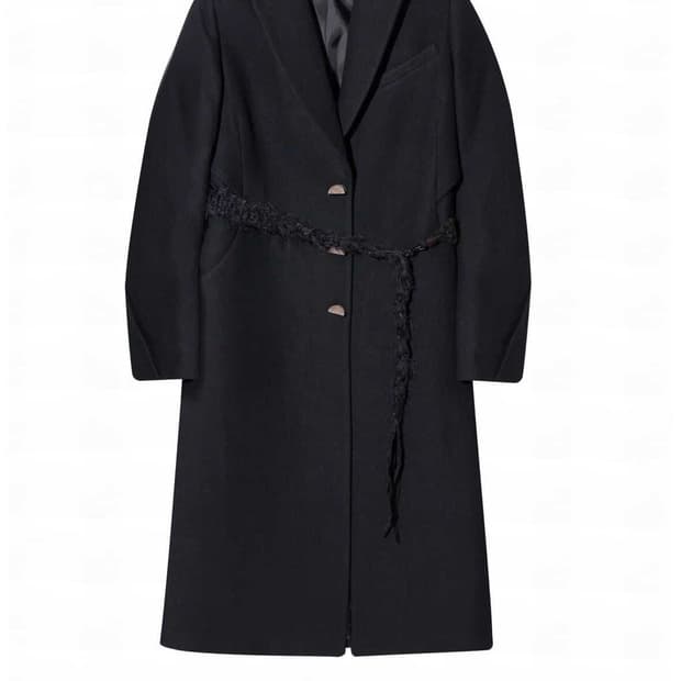 hyein seo ceramic button long coat 교환