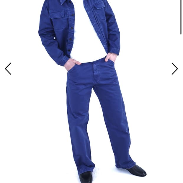 에이타 카펜터 팬츠 블루