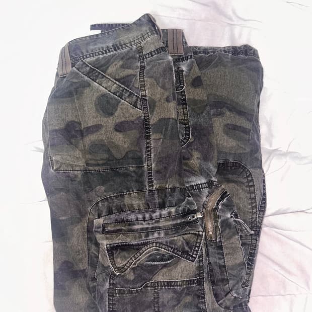 빈티지 로우웨스트 카고바지