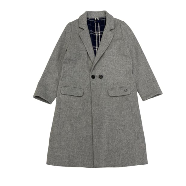 프레드페리 로고 롱 코트