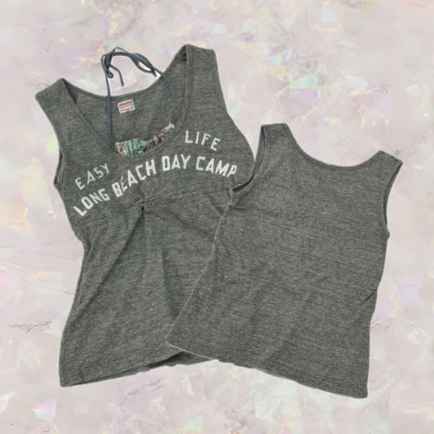 DENIM&DUNGA 에스닉 히피 프린팅 홀터넥 슬리브리스  그런지 