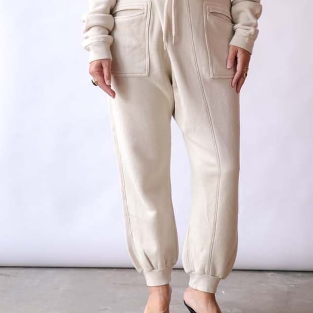 R13 crossover sweatpant - natural