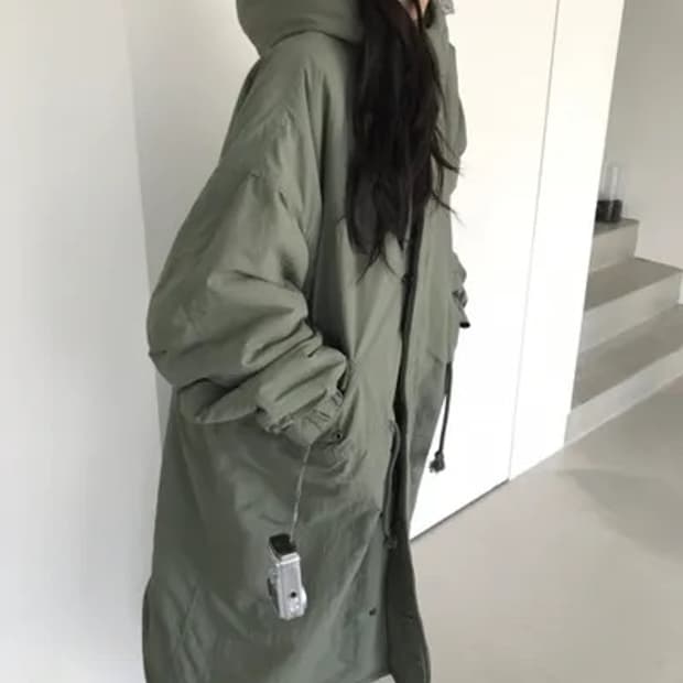 hippiedippy bear long padding jp / khaki