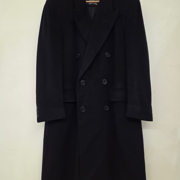 버버리 퓨어 캐시미어100% 남성 더블 코트