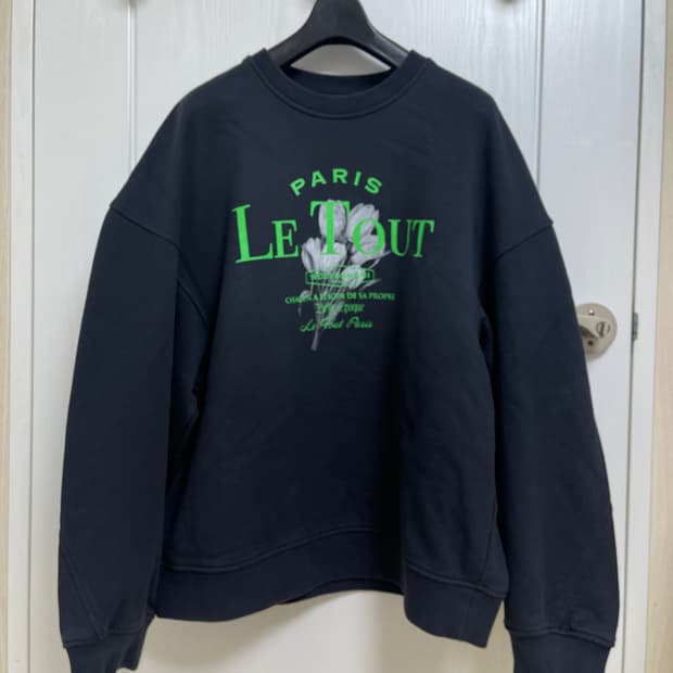 우영미 컬러 플라워 스웨트셔츠