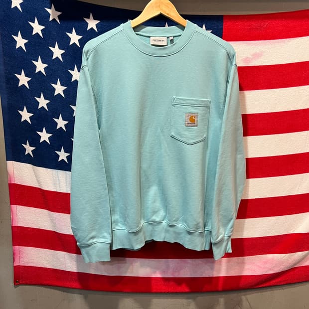 칼하트 포켓 맨투맨 민트