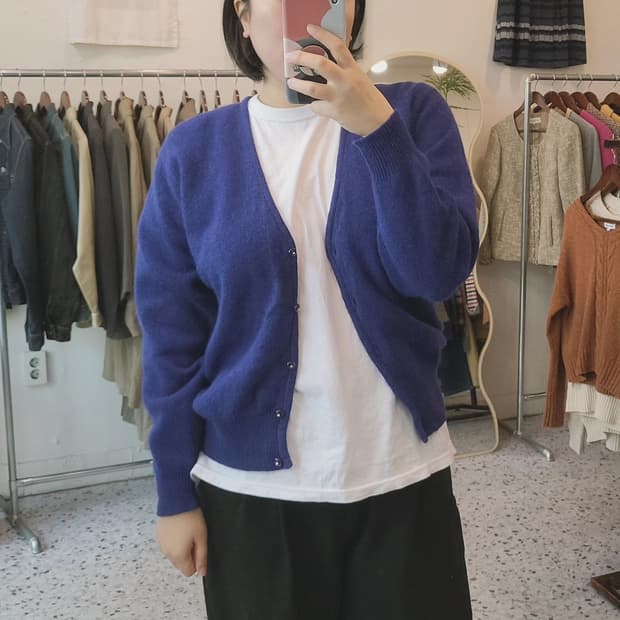 ST.cafenion 딥블루 가디건