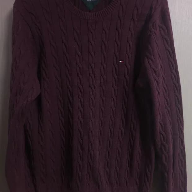 타미힐피거 케이블니트, L