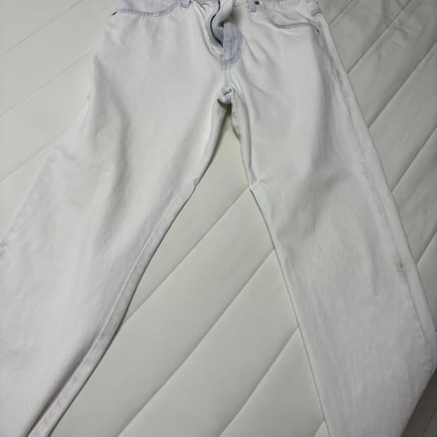 구찌 화이트 정품 데님 팬츠