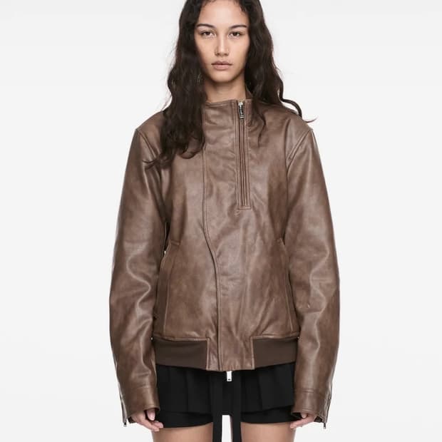 RIDER LEATHER SHEARLING JACKET (UNISEX) 