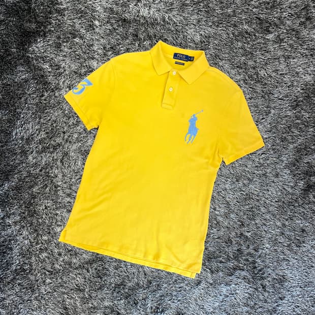 폴로랄프로렌 커스텀핏 카라 반팔 티셔츠 (M)