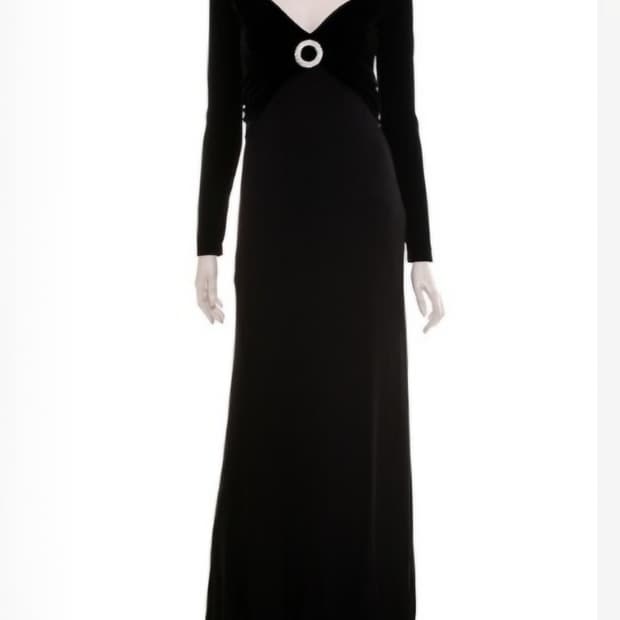 이태리 루이사  스파그놀리  실크 벨볫  롱원피스 40