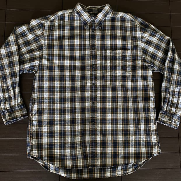 (XL) 올드갭 체크 긴팔 셔츠