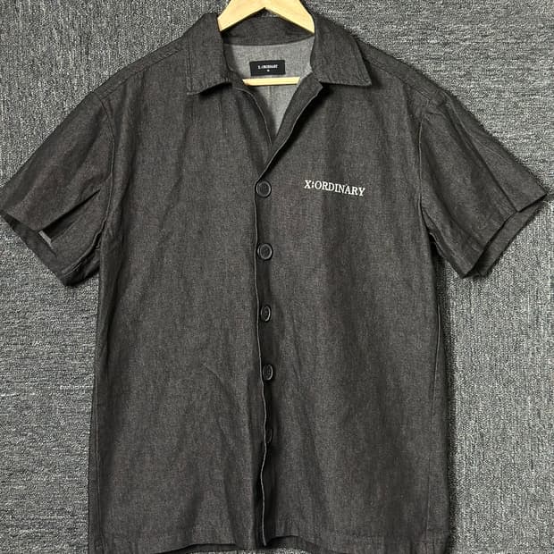 X:ORDINARY 데님 반팔 셔츠 52