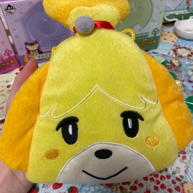 고전굿즈 동물의숲 여울이 가방 파우치 인형