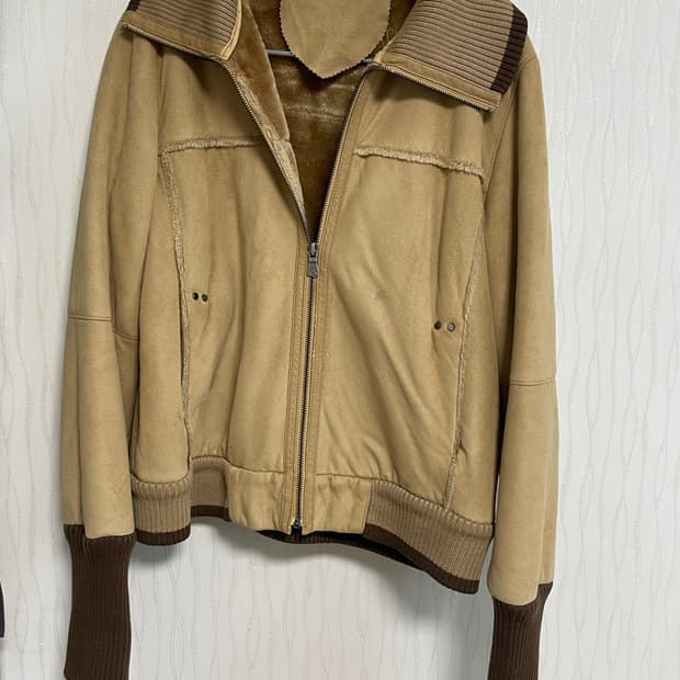 스웨이드재질 기모 워머 자켓