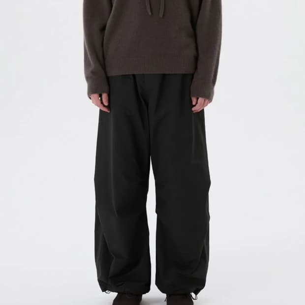 아모멘토 DRAWSTRING WIDE FATIGUE PANTS M