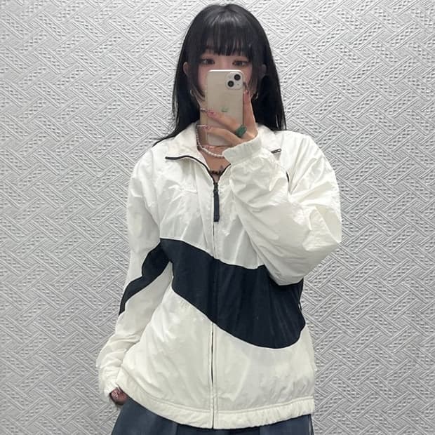 나이키 빈티지 캐주얼 빅스우시 바람막이 자켓 M C11696