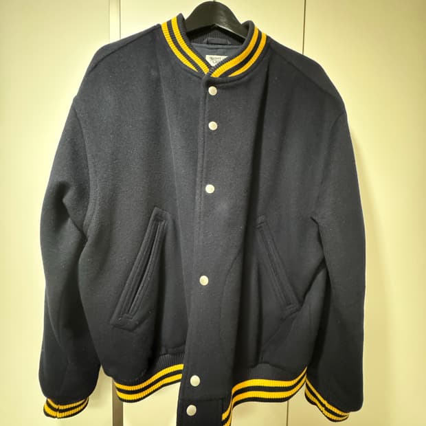 네이머클로딩 울 바시티 자켓 네이비 XL