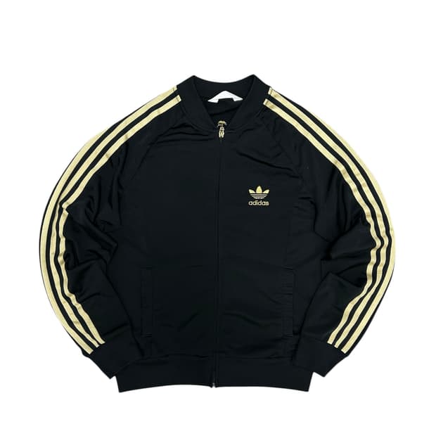 아디다스 우먼스 검금 빅로고 파이어버드 져지(95)