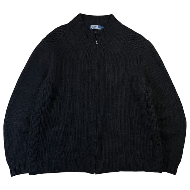 폴로 랄프로렌 울 니트집업