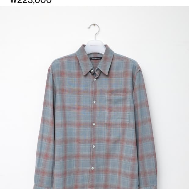 해칭룸 뮤지엄 오버다이드 체크셔츠