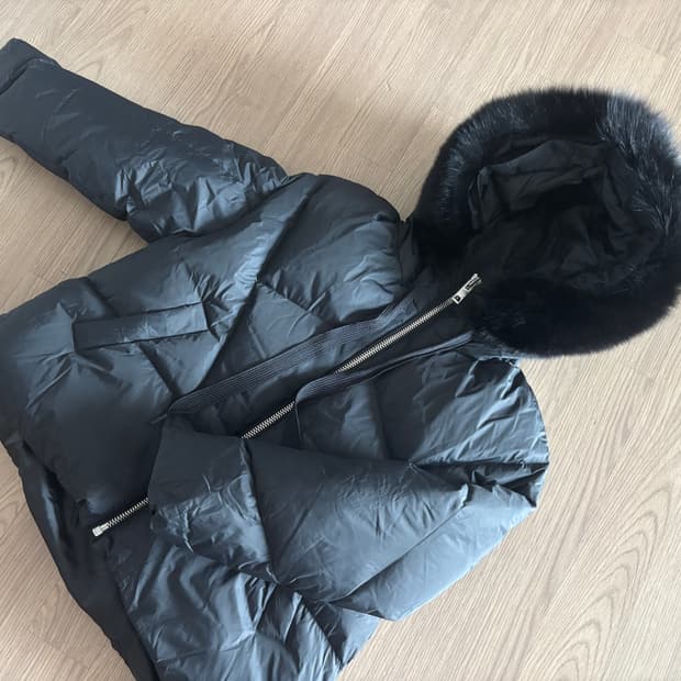 새상품급 온앤온 사가퍼 구스 푸퍼리본패딩 55(66가능)