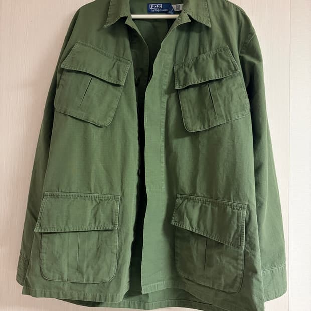 폴로 랄프로렌 립스탑 유틸리티 오버셔츠 올리브 M