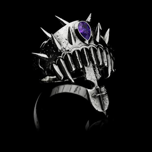 yordy cubic purple ring