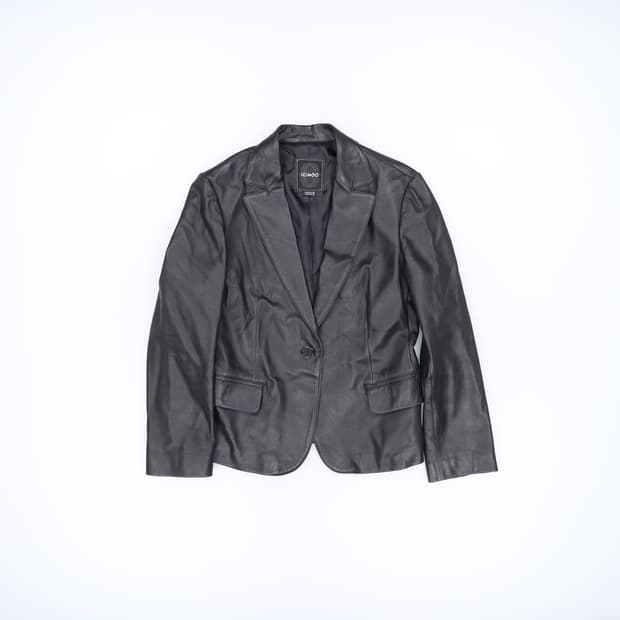 66 이신우 여성 레더 블레이저자켓 0310H1