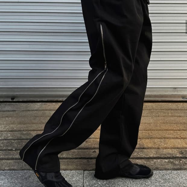 클라코 코튼 사이드 라인 지퍼 팬츠 M