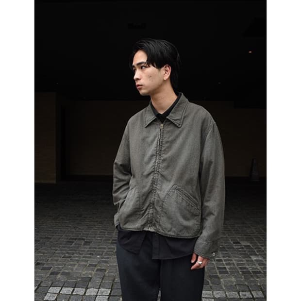 25aw Vintage Black Chambray Sports jkt