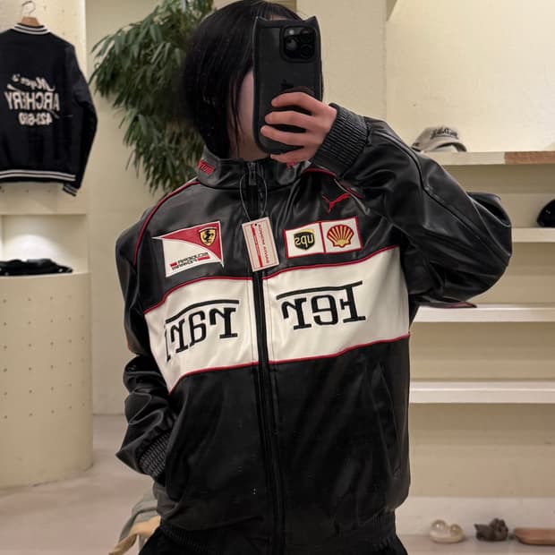 빈티지 페라리 레더 자켓 U148