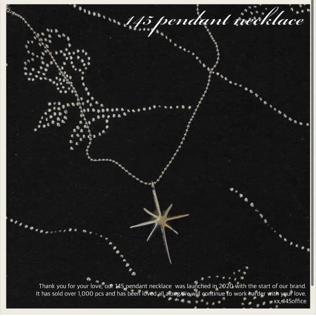 145office silver necklace 은 목걸이