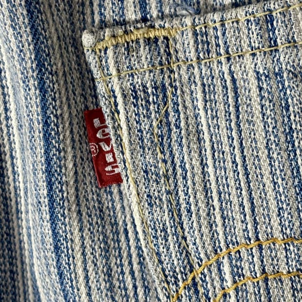 30)90s Levi's 리바이스 히코리 스트라이프 데님팬츠 청바지