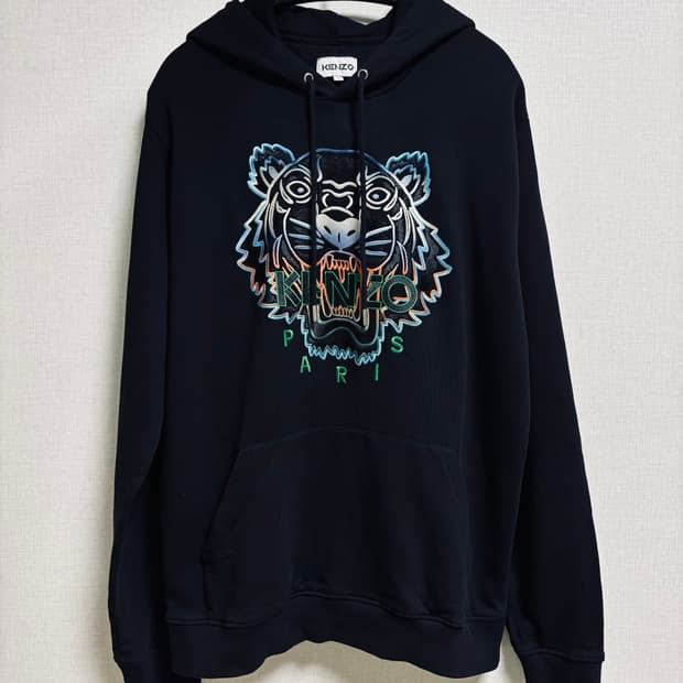 겐조 KENZO 타이거 로고 자수 후드티