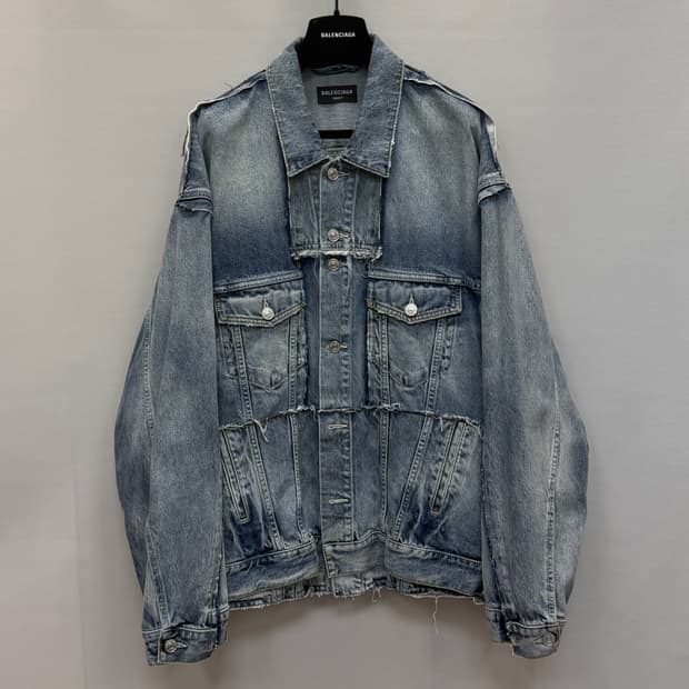 발렌시아가 컷업 데님자켓 (110) 