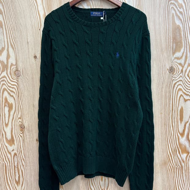 폴로 랄프로렌 꽈배기 니트