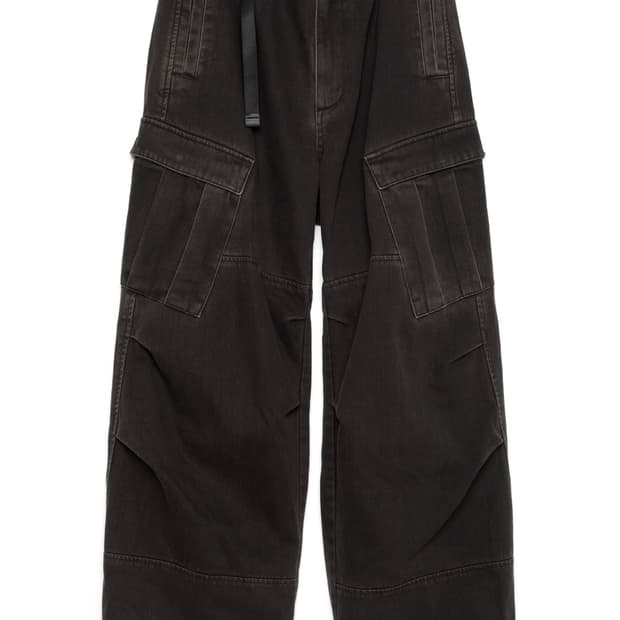 HATHINGROOM Mil Pants Washed Black