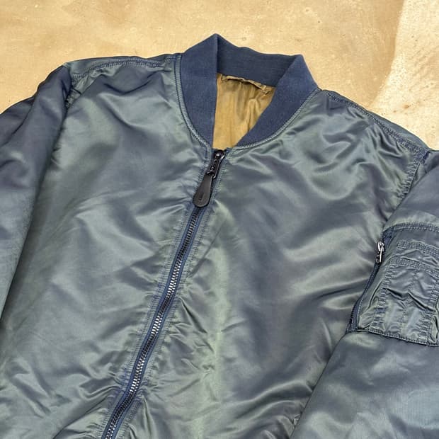 2XL 알파인더스트리 리버시블 ma-1 항공 자켓